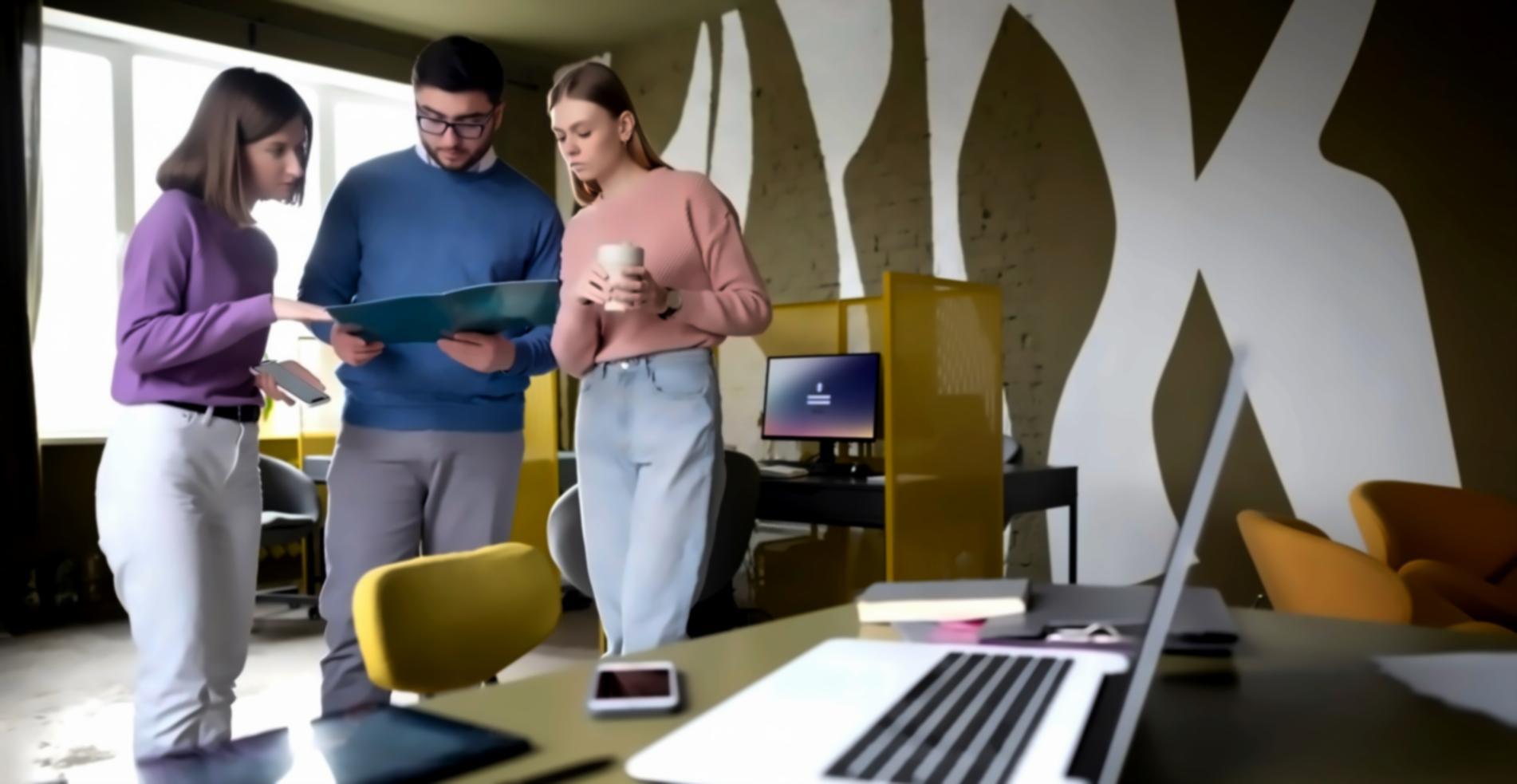 Sessão de consultoria financeira com análise de dados empresariais